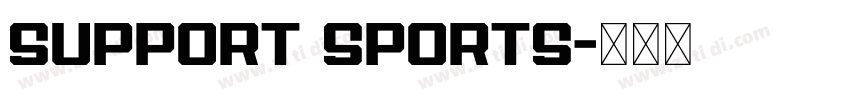 Support Sports字体转换
